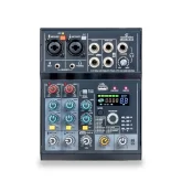 Soundsation MioMix-4LS 4-канальный аналоговый микшер, FX, MP3, Bluetooth