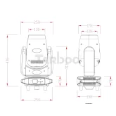 Tarboc RH-B200P Вращающаяся голова Spot, 200 Вт., LED-кольцо