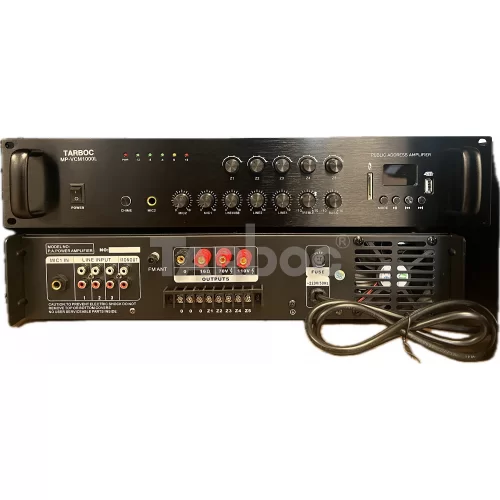 Tarboc VCM-1000L Трансляционный микшер-усилитель, 1000 Вт., MP3, FM, Bluetooth, 5 зон