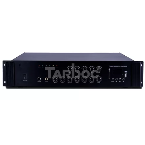 Tarboc VCM-1500L Трансляционный микшер-усилитель, 1500 Вт., MP3, FM, Bluetooth, 8 зон