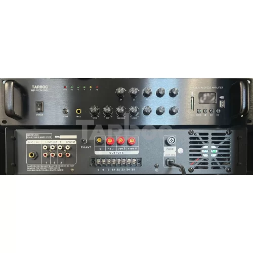 Tarboc VCM-250L Трансляционный микшер-усилитель, 250 Вт., MP3, FM, Bluetooth, 5 зон