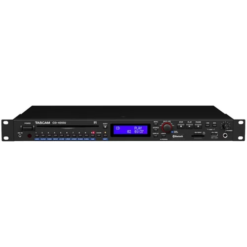 Tascam CD-400U Медиаплеер CD/SD/USB, FM тюнер, Bluetooth