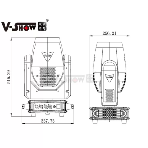 V-Show T911 Pioneer Вращающаяся голова Beam, лампа Philips MSD Silver 300 Вт.