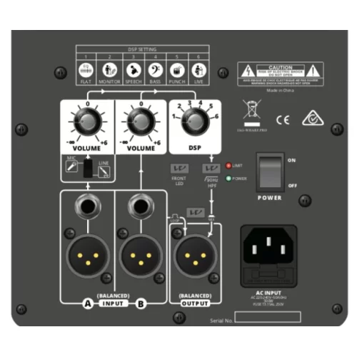 Wharfedale Pro DVP-AX12 Активная АС, 400 Вт., 12"