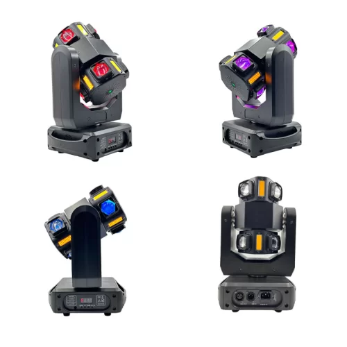 XLine Light LED Wind Fire Вращающийся световой эффект, 8х10 Вт. RGBW, стробоскоп, лазер