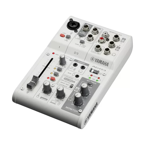 Yamaha AG03MK2 White 3-канальный микшер с USB-аудиоинтерфейсом