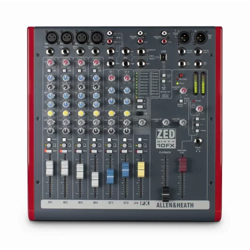 Allen & Heath ZED60-10FX 10-канальный аналоговый микшер, FX
