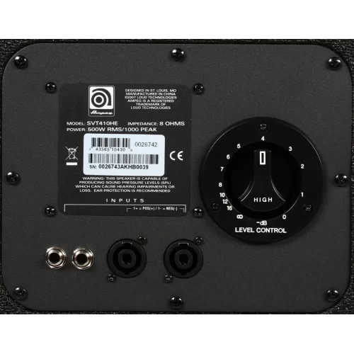 Ampeg SVT-410 HE Басовый кабинет 500Вт, 4х10"+1"