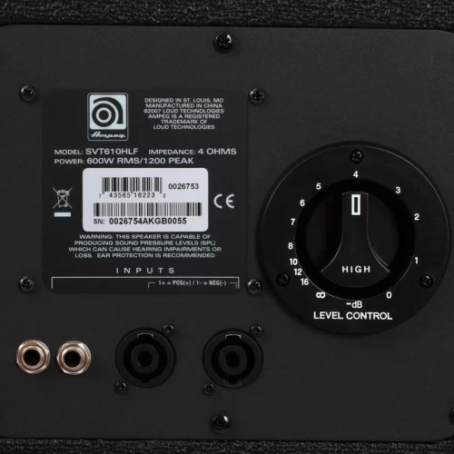 Ampeg SVT-610 HLF Басовый кабинет 600Вт, 6х10"+1"