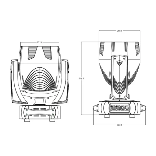Anzhee HW19x40Z-WASH Вращающаяся светодиодная голова, RGBW, 19*40 Вт., IP 67