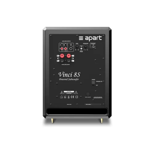 Apart VINCI8S-BL Высококачественный активный сабвуфер 125 Вт (4 Ом), 20 - 180 Гц, IP 20