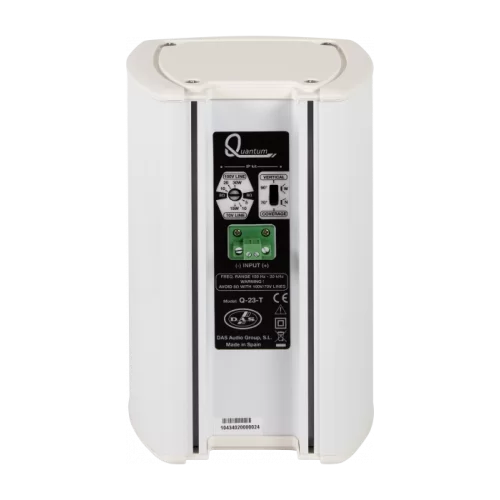 DAS Audio Q-23-T Пассивная АС, 80 Вт./8Ом., 30/20/10  Вт.- 100В; 70В, 2х3"