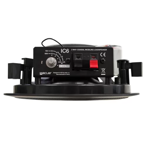 Ecler IC6BK Встраиваемая АС, 2,5/5/7,5/15 Вт. - 100В, 6,5"