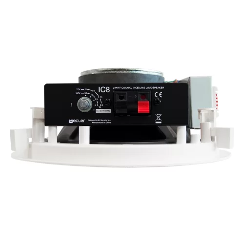 Ecler IC8 Встраиваемая АС, 2,5/5/7,5/15/30 Вт. - 100В, 8"