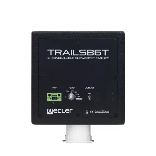 Ecler TRAILSB6TBK Запотолочный сабвуфер, 7,5/15/30/60 Вт. - 100В/ 8 Ом, 6,5"