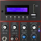 Eurosound ESM-15Bi-M Активная АС, 400 Вт., 15", MP3