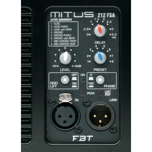 FBT Mitus 212FSA Активный сабвуфер, 1200 Вт., 2x12"