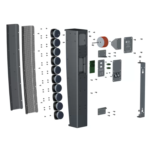 HK Audio P10j TR Звуковая колонна, 150/75/37 Вт., 100/70 В, 10х3", IP66