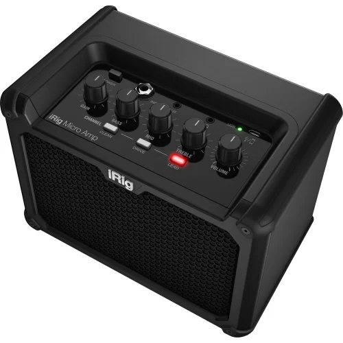 IK Multimedia iRig Micro Amp Портативный моделирующий гитарный комбоусилитель, 15 Вт., 4"
