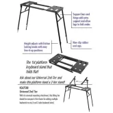 OnStage KS7150 Универсальный раздвижной стол для клавишных, микшеров и DJ