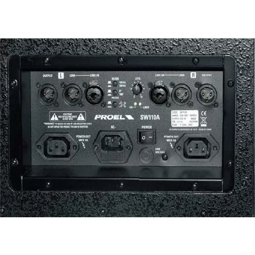 Proel SW110A Активный сабвуфер, 250 Вт., 10"