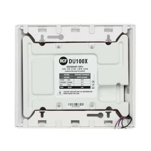 RCF DU100-X Настенный/потолочный громкоговоритель, 4"+1", 10-5-2,5-0,75 Вт