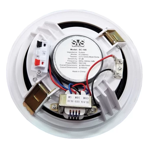 SVS Audiotechnik SC-106 Громкоговоритель потолочный 6", 5/10 Вт, 8 Ом, 70/100В, 91дБ