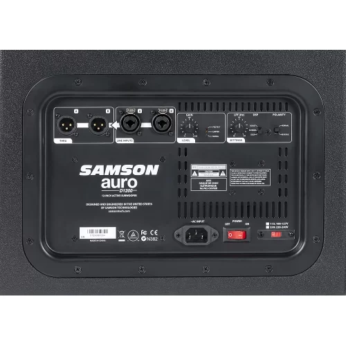 Samson Auro D1200 Активный сабвуфер, 700 Вт., 12"