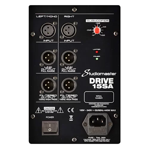 Studiomaster Drive15SA Активный сабвуфер, 500 Вт., 15"