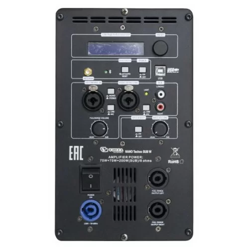 Volta NANO Techno SUB Активный сабвуфер, 75+75+200 Вт., 10"