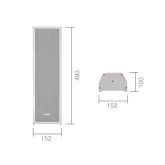 Volta OS-30T Всепогодная звуковая колонна, 30 Вт., 3х4"