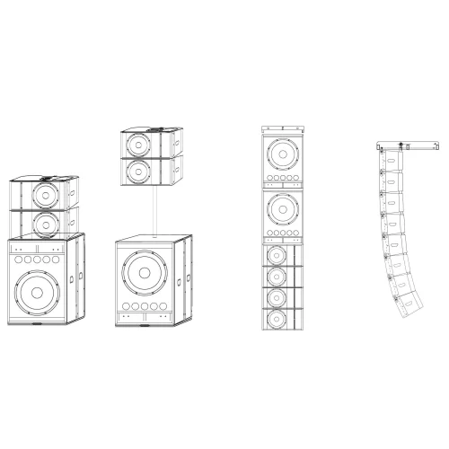 Volta Red Line TOP Элемент ЛМ, 500 Вт., 12"+2х2"