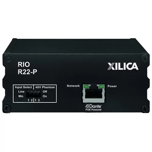Xilica Rio R22-P Аудиоинтерфейс Dante, 2х2