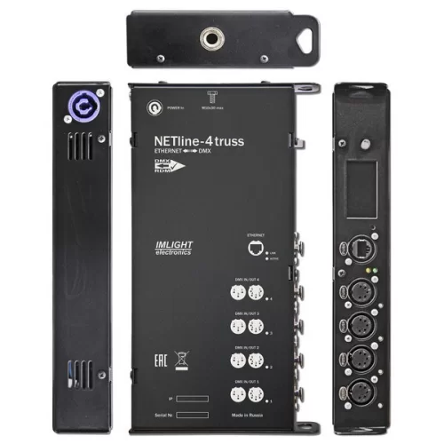 Имлайт NETLINE–4Truss-5pin (new) Преобразователь DMX-сигнала, sACN, ArtNet, DMX512, RDMNet, RDM