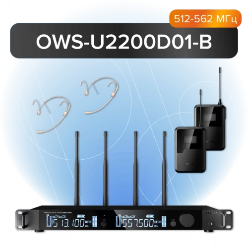 Октава OWS-U2200D01-B Цифровая радиосистема с 2-мя головными микрофонами