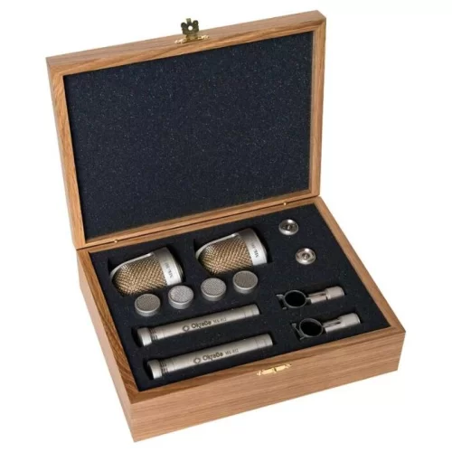 Октава МК-012-10 стереопара (никель, деревянный футляр) Пара студийных микрофонов с набором капсюлей