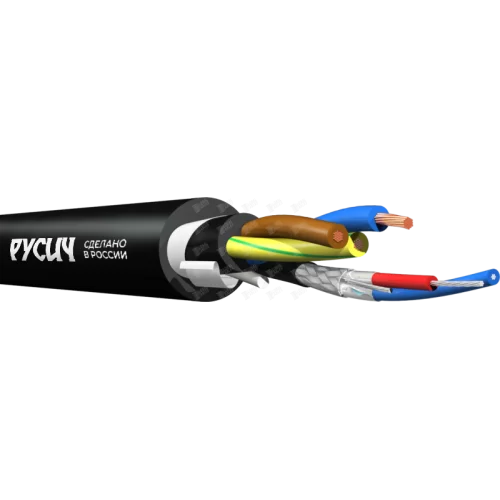 РУСИЧ ККЦЭ-1315-12022нг(А)-LSLTx Комбинированный кабель, 2x0,22+3x1,5 мм2